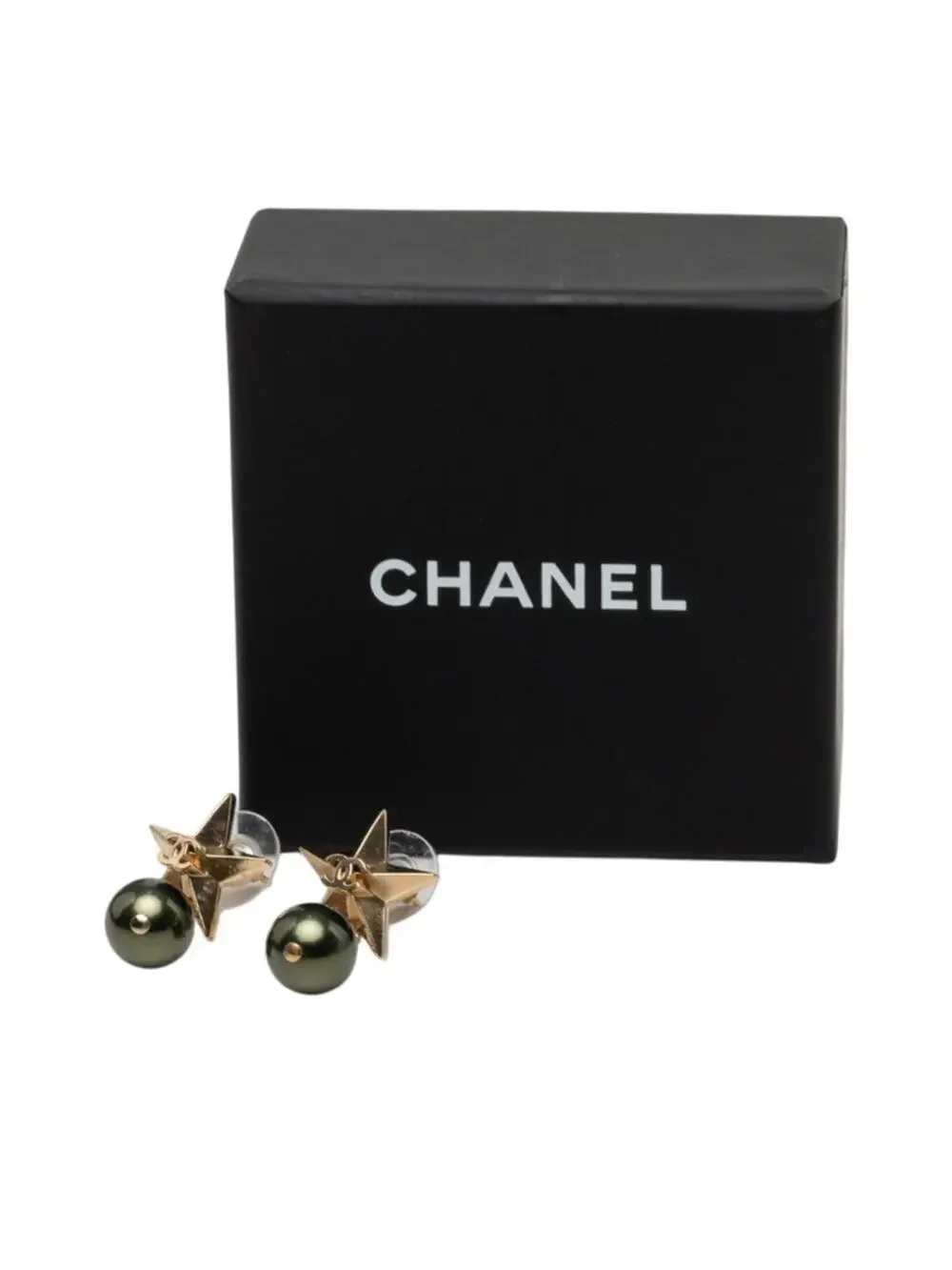 Chanel Cc Logo Star Earrings Gold-Tone #357625C76B
